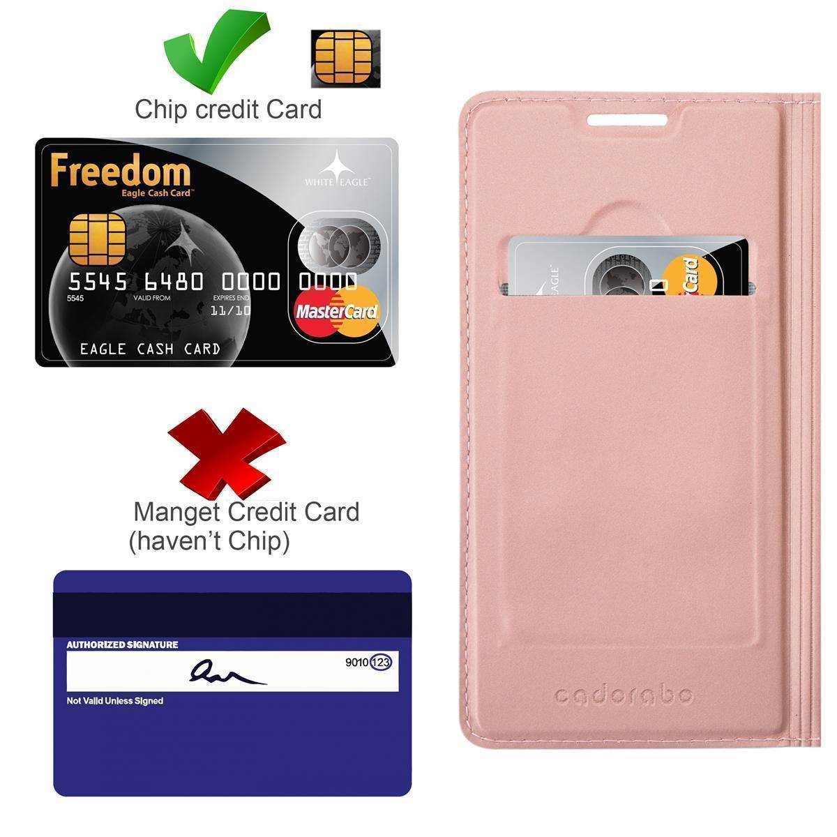 Cadorabo Handyhülle für Samsung Galaxy S20 FE Schutz Hülle in Rosa Cover Etui Book Case Booklet-1