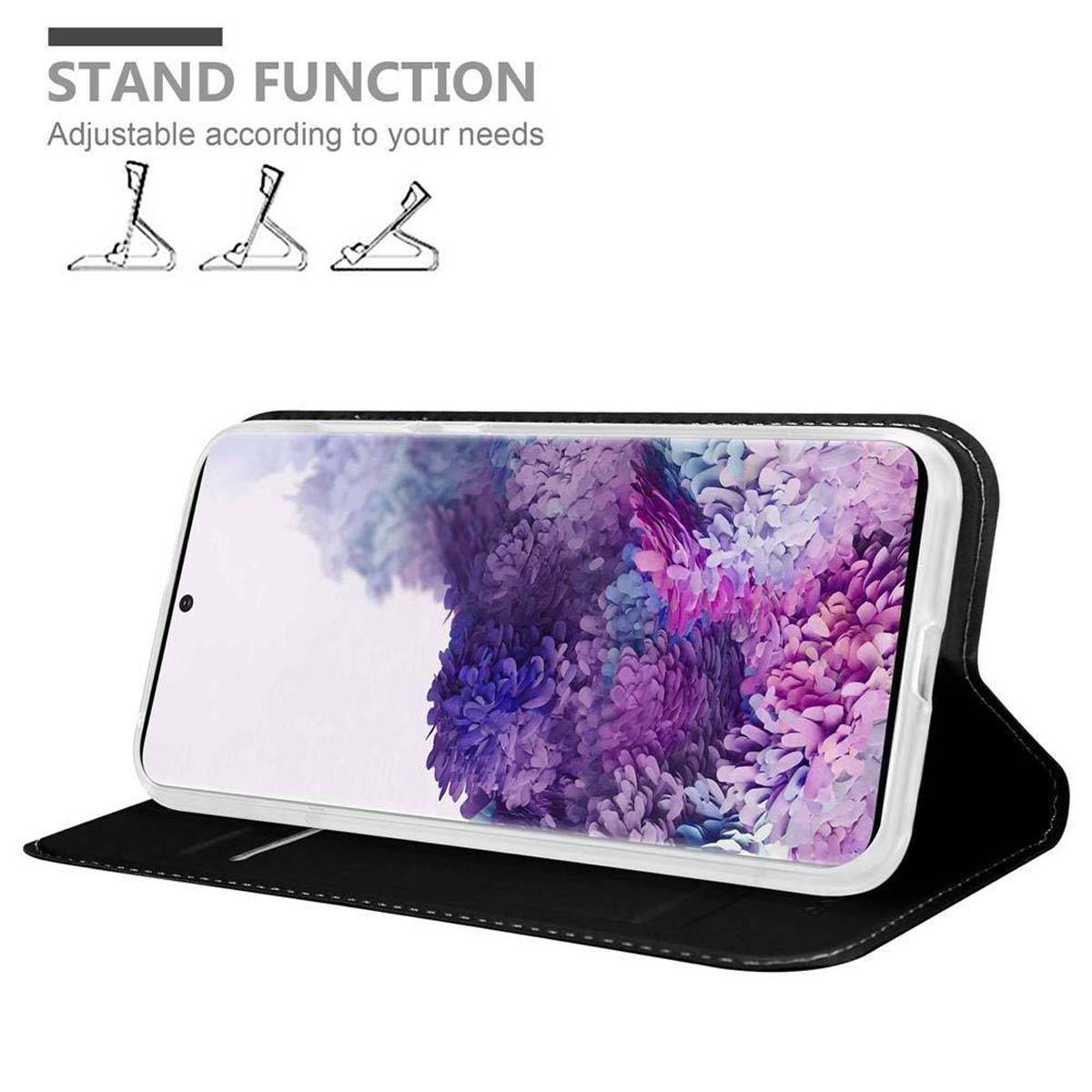 Cadorabo Handyhülle für Samsung Galaxy S20 Schutz Hülle in Schwarz Cover Etui Book Case Booklet-2