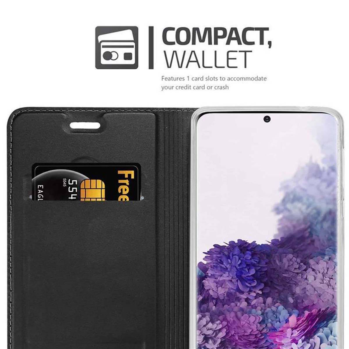 Cadorabo Handyhülle für Samsung Galaxy S20 Schutz Hülle in Schwarz Cover Etui Book Case Booklet-3
