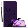 Cadorabo Hülle für Apple iPhone XR Schutz Hülle in Lila Schutzhülle Handy Hülle Etui Case Blumen Flower