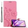 Cadorabo Hülle für Apple iPhone 11 PRO Schutz Hülle in Rosa Schutzhülle Handy Hülle Etui Case Blumen Flower
