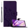 Cadorabo Hülle für Samsung Galaxy A10e / A20e Schutz Hülle in Lila Schutzhülle Handy Hülle Etui Case Blumen Flower