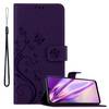 Cadorabo Hülle für Huawei P30 LITE Schutz Hülle in Lila Schutzhülle Handy Hülle Etui Case Blumen Flower