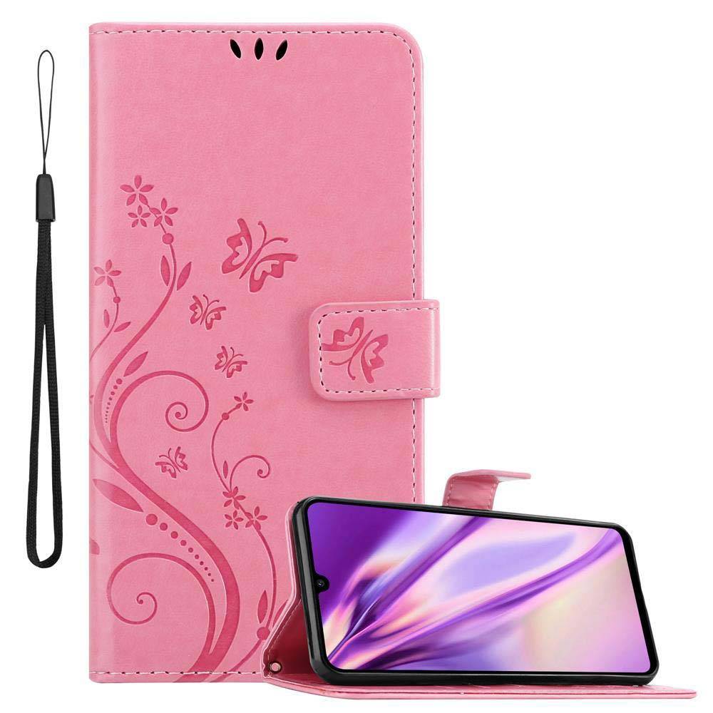Cadorabo Hülle für Huawei P30 LITE Schutz Hülle in Rosa Schutzhülle Handy Hülle Etui Case Blumen Flower-0