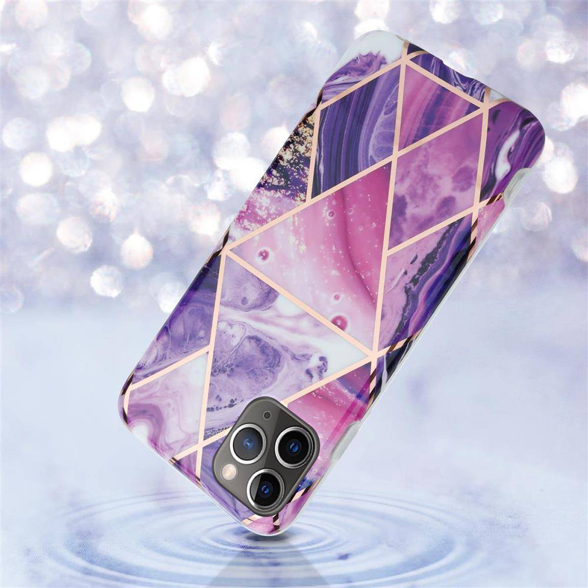 Cadorabo Schutzhülle für Apple iPhone 11 PRO MAX Hülle in Lila TPU Handyhülle Etui Case Cover-2