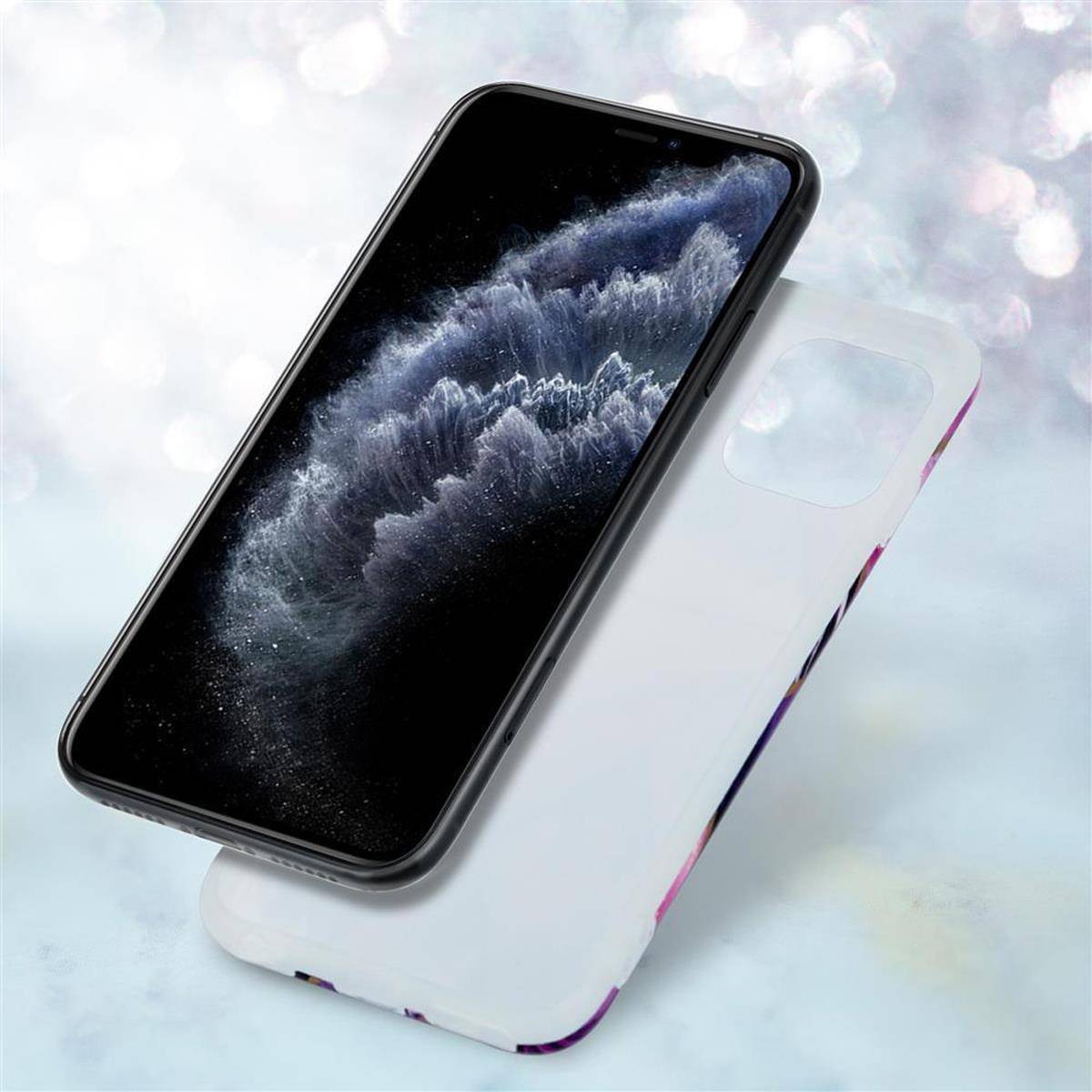Cadorabo Schutzhülle für Apple iPhone 11 PRO MAX Hülle in Lila TPU Handyhülle Etui Case Cover-3