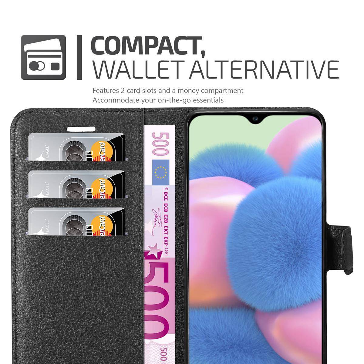 Cadorabo Hülle für Samsung Galaxy A50 4G / A50s / A30s Schutz Hülle in Schwarz Handyhülle Etui Case Cover-2