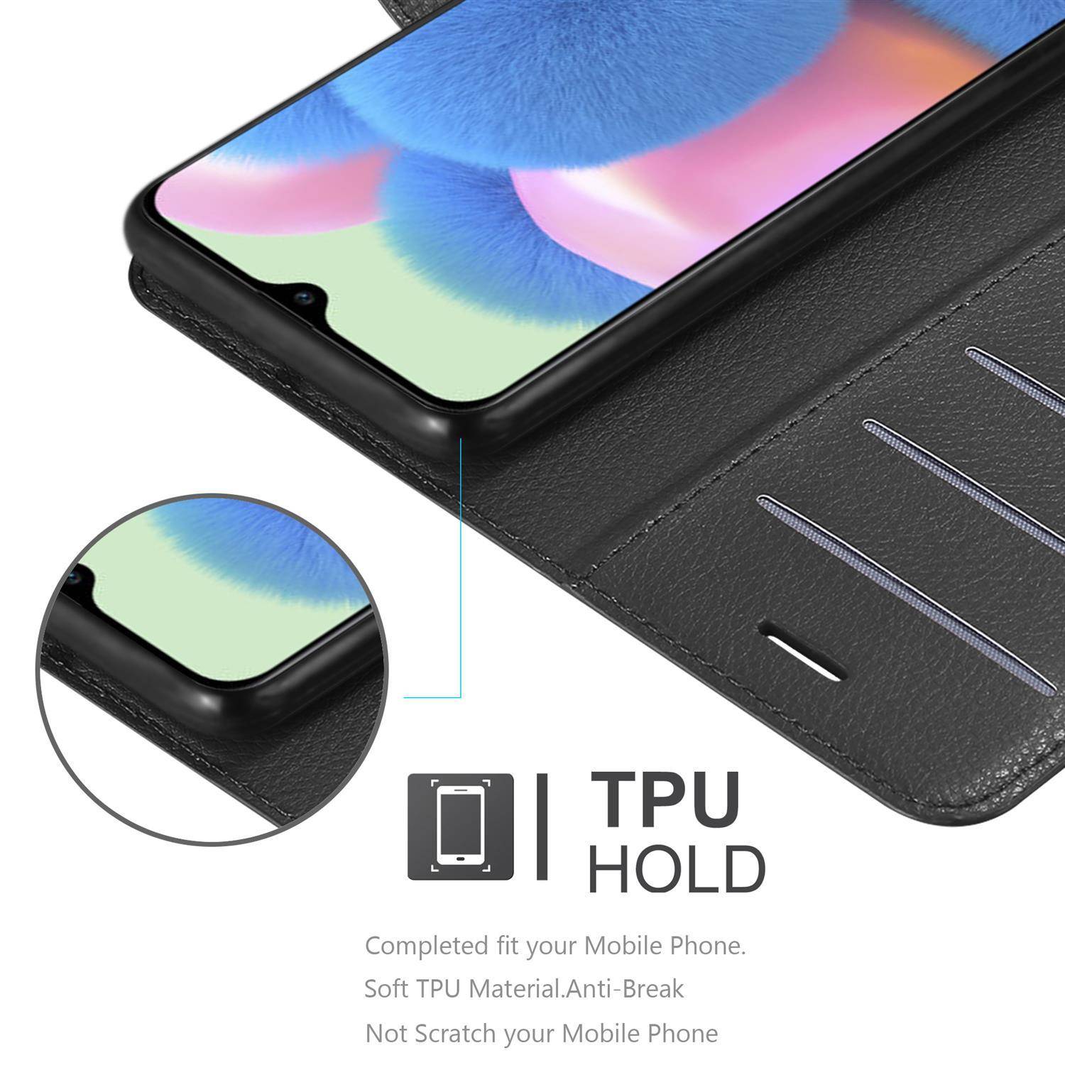 Cadorabo Hülle für Samsung Galaxy A50 4G / A50s / A30s Schutz Hülle in Schwarz Handyhülle Etui Case Cover-3
