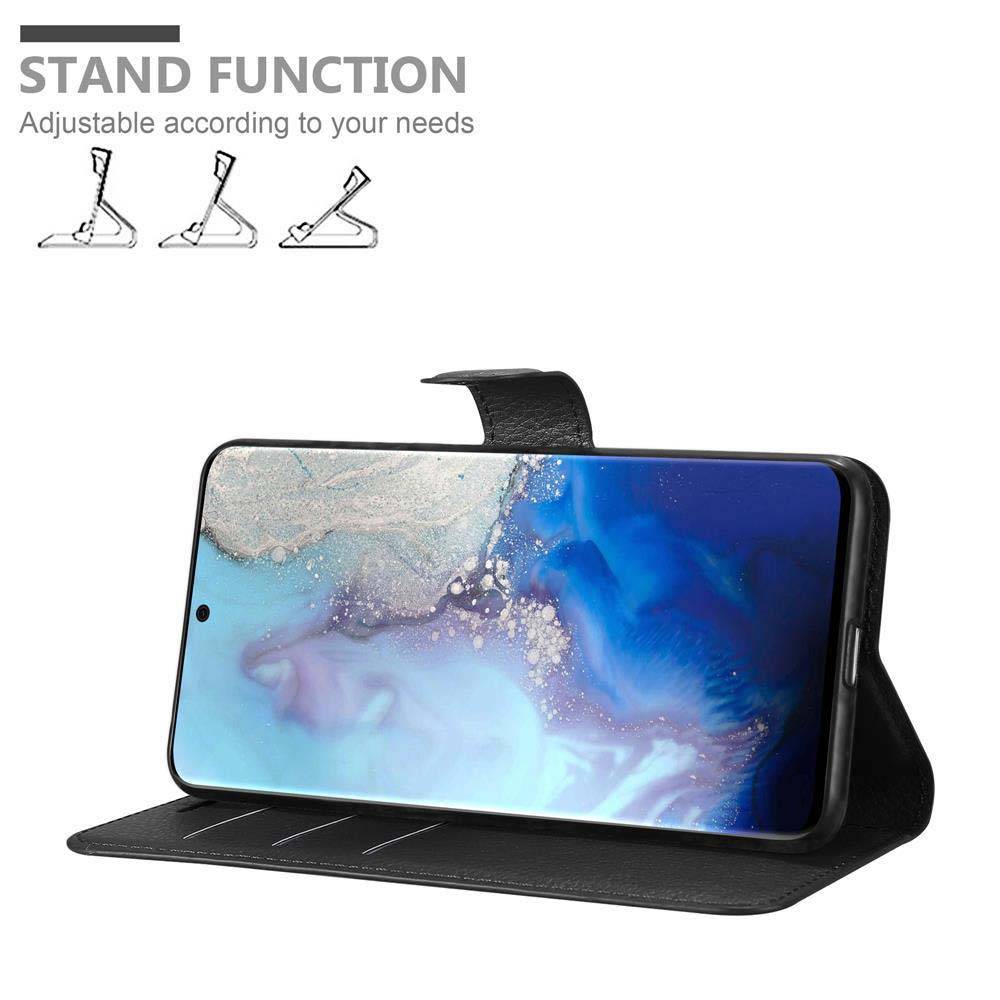 Cadorabo Hülle für Samsung Galaxy S20 Schutz Hülle in Schwarz Handyhülle Etui Case Cover Magnetverschluss-1