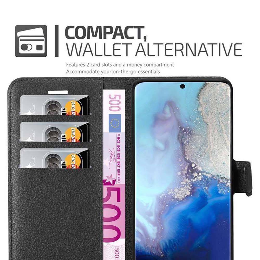 Cadorabo Hülle für Samsung Galaxy S20 Schutz Hülle in Schwarz Handyhülle Etui Case Cover Magnetverschluss-2