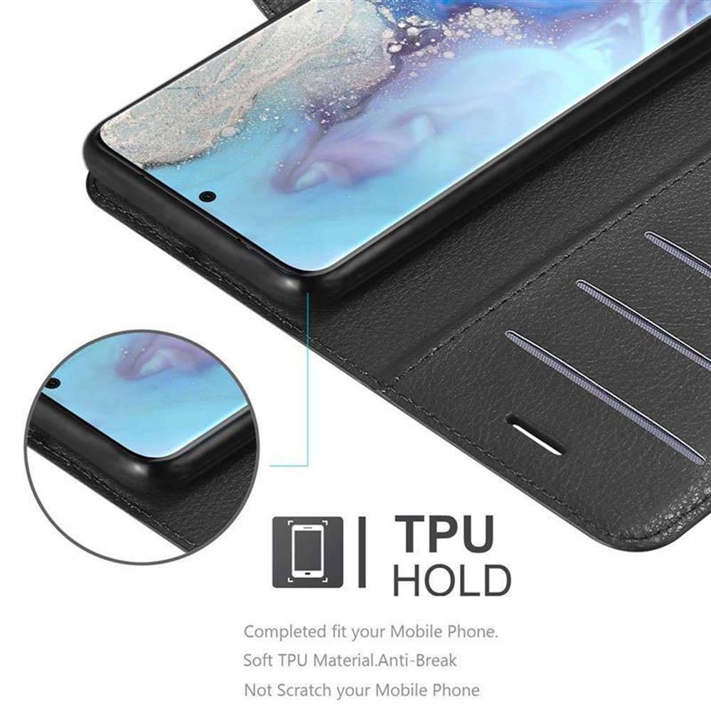 Cadorabo Hülle für Samsung Galaxy S20 Schutz Hülle in Schwarz Handyhülle Etui Case Cover Magnetverschluss-3