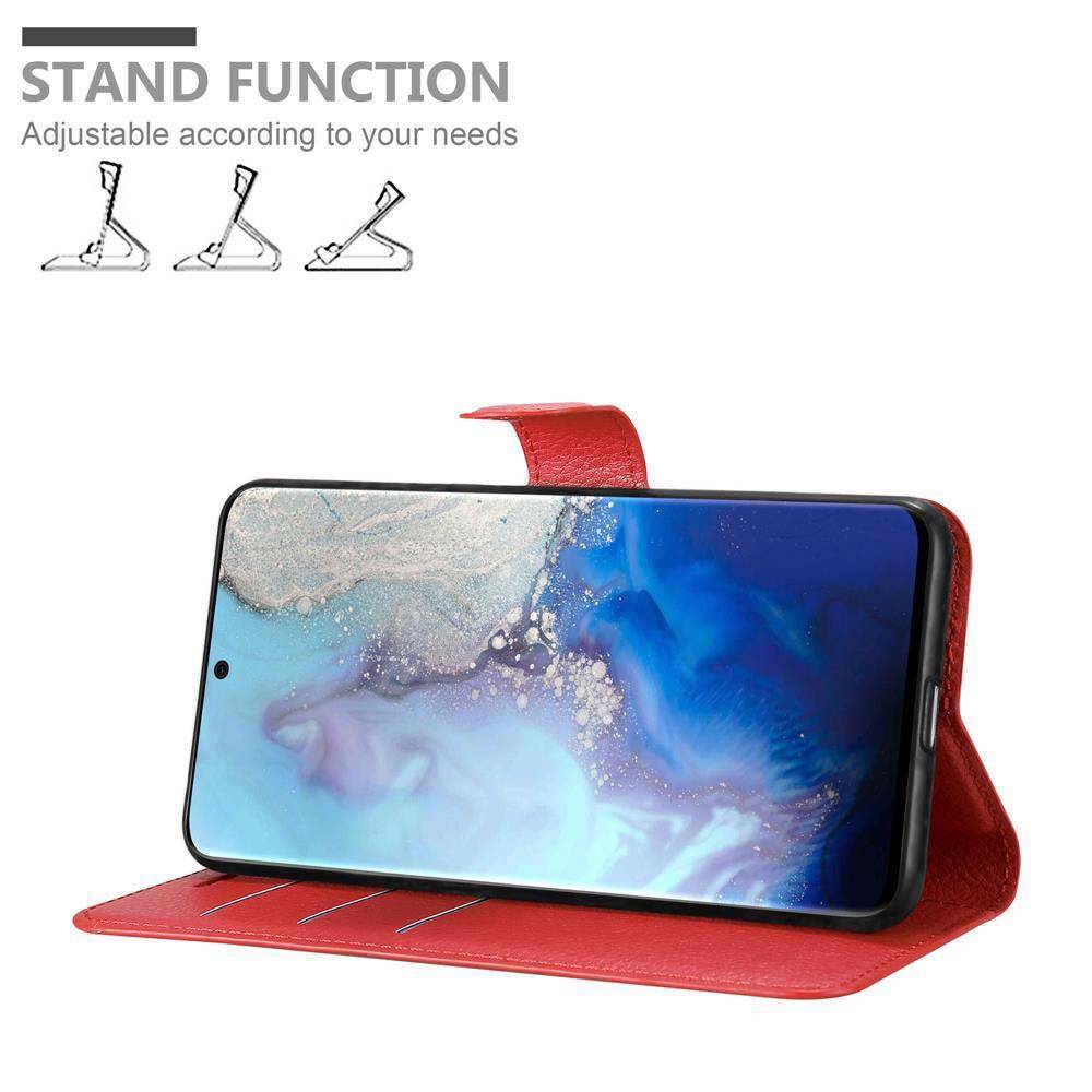 Cadorabo Hülle für Samsung Galaxy S20 Schutz Hülle in Rot Handyhülle Etui Case Cover Magnetverschluss-1