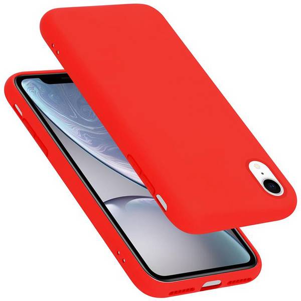 Cadorabo Schutzhülle für Apple iPhone XR Hülle in Rot Handyhülle Case Cover TPU Etui