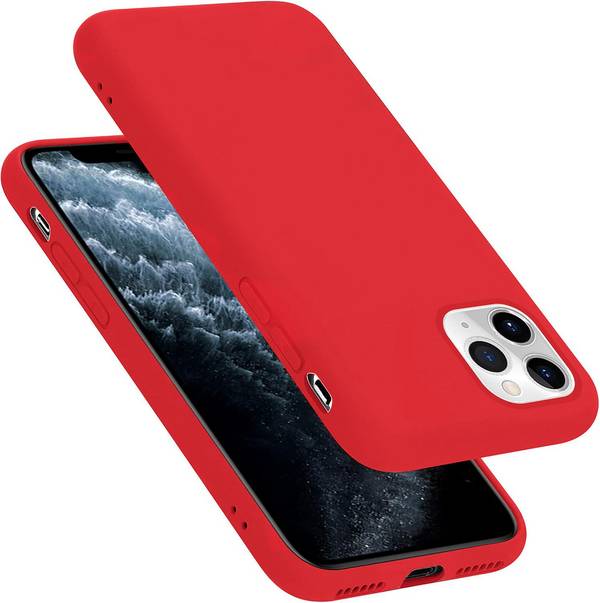 Cadorabo Schutzhülle für Apple iPhone 11 PRO Hülle in Rot Handyhülle Case Cover TPU Etui