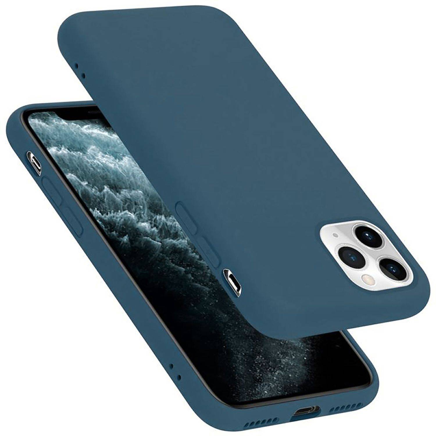 Cadorabo Schutzhülle für Apple iPhone 11 PRO Hülle in Blau Handyhülle Case Cover TPU Etui-0