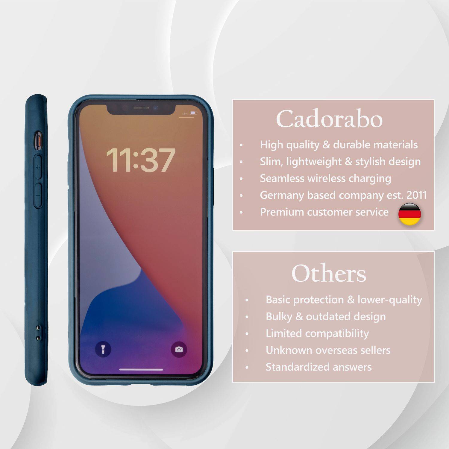 Cadorabo Schutzhülle für Apple iPhone 11 PRO Hülle in Blau Handyhülle Case Cover TPU Etui-2