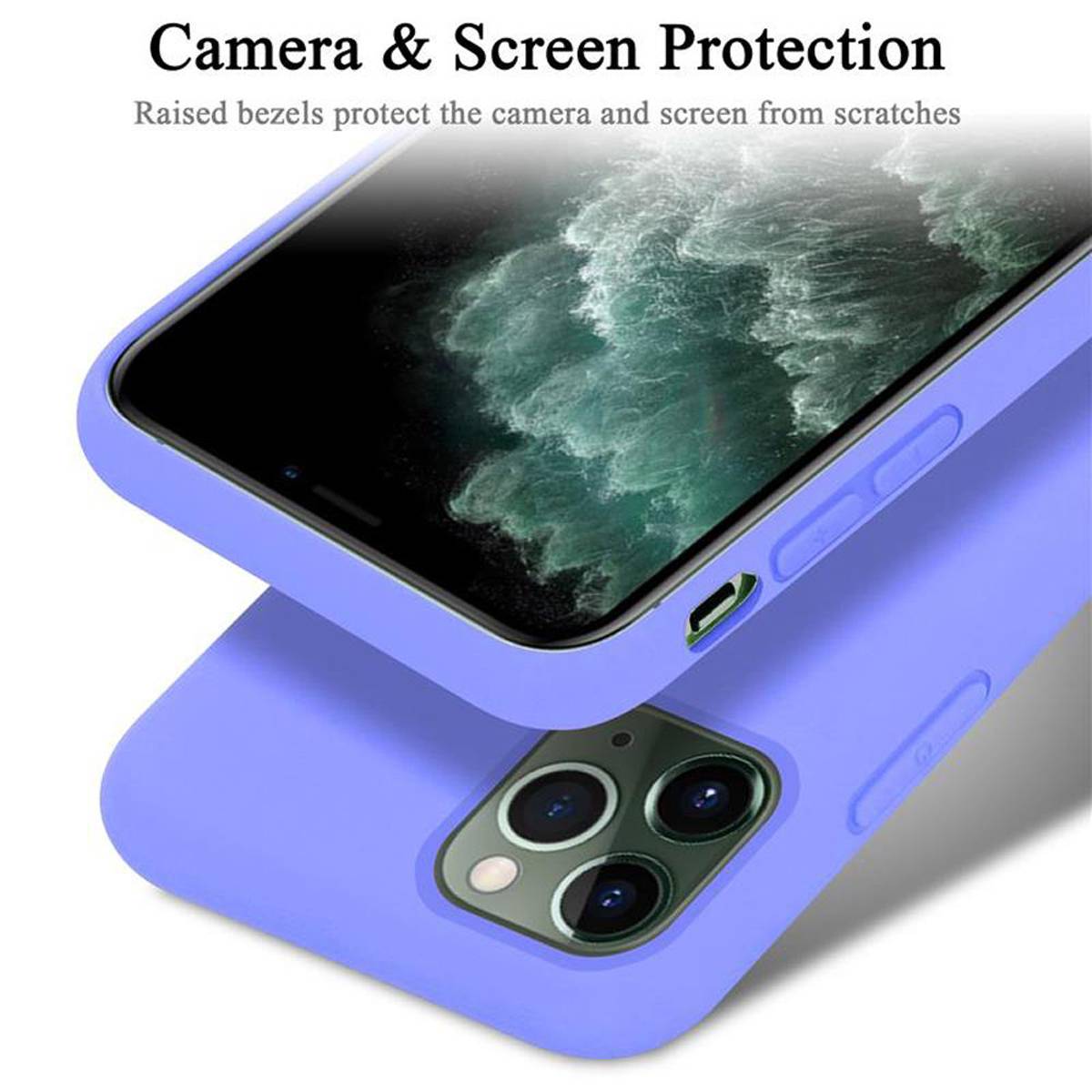 Cadorabo Schutzhülle für Apple iPhone 11 PRO MAX Hülle in Lila Handyhülle Case Cover TPU Etui-3