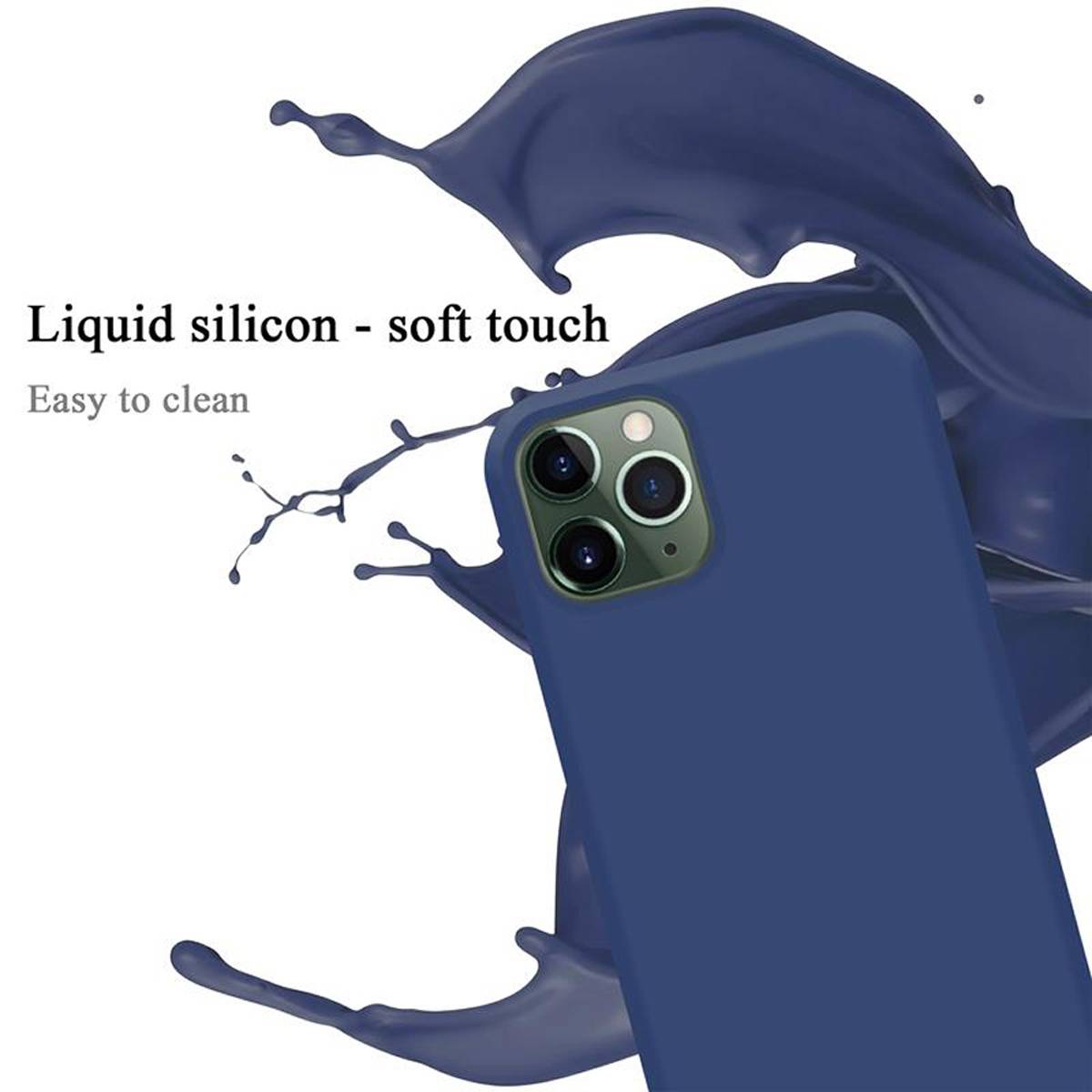Cadorabo Schutzhülle für Apple iPhone 11 PRO MAX Hülle in Blau Handyhülle Case Cover TPU Etui-1