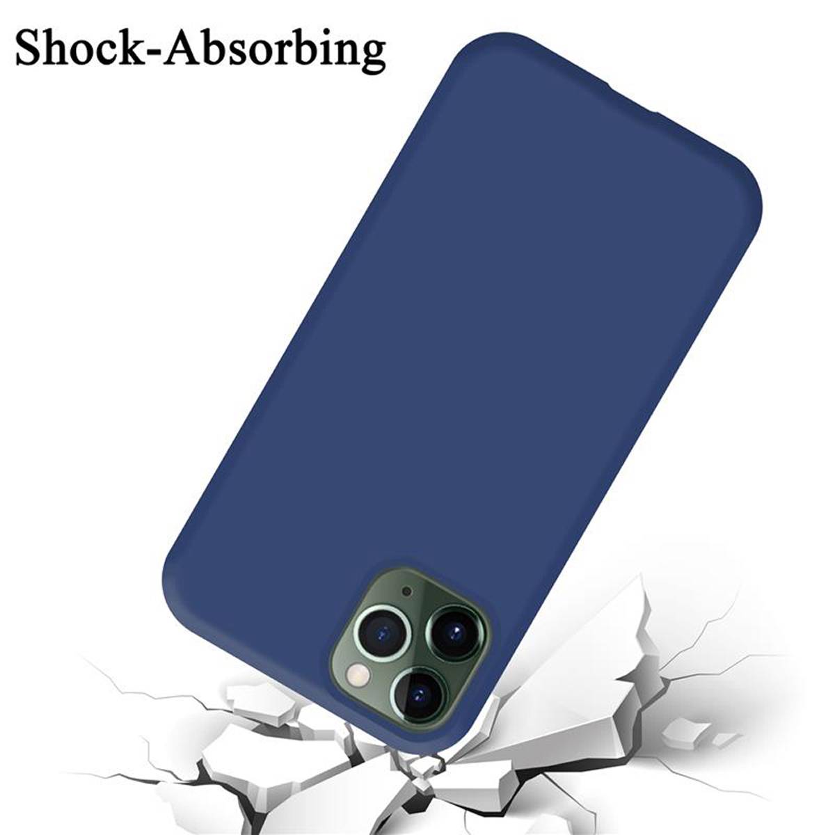 Cadorabo Schutzhülle für Apple iPhone 11 PRO MAX Hülle in Blau Handyhülle Case Cover TPU Etui-2