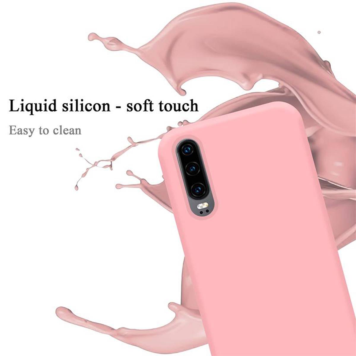 Cadorabo Schutzhülle für Huawei P30 Hülle in Rosa Handyhülle Case Cover TPU Etui-2