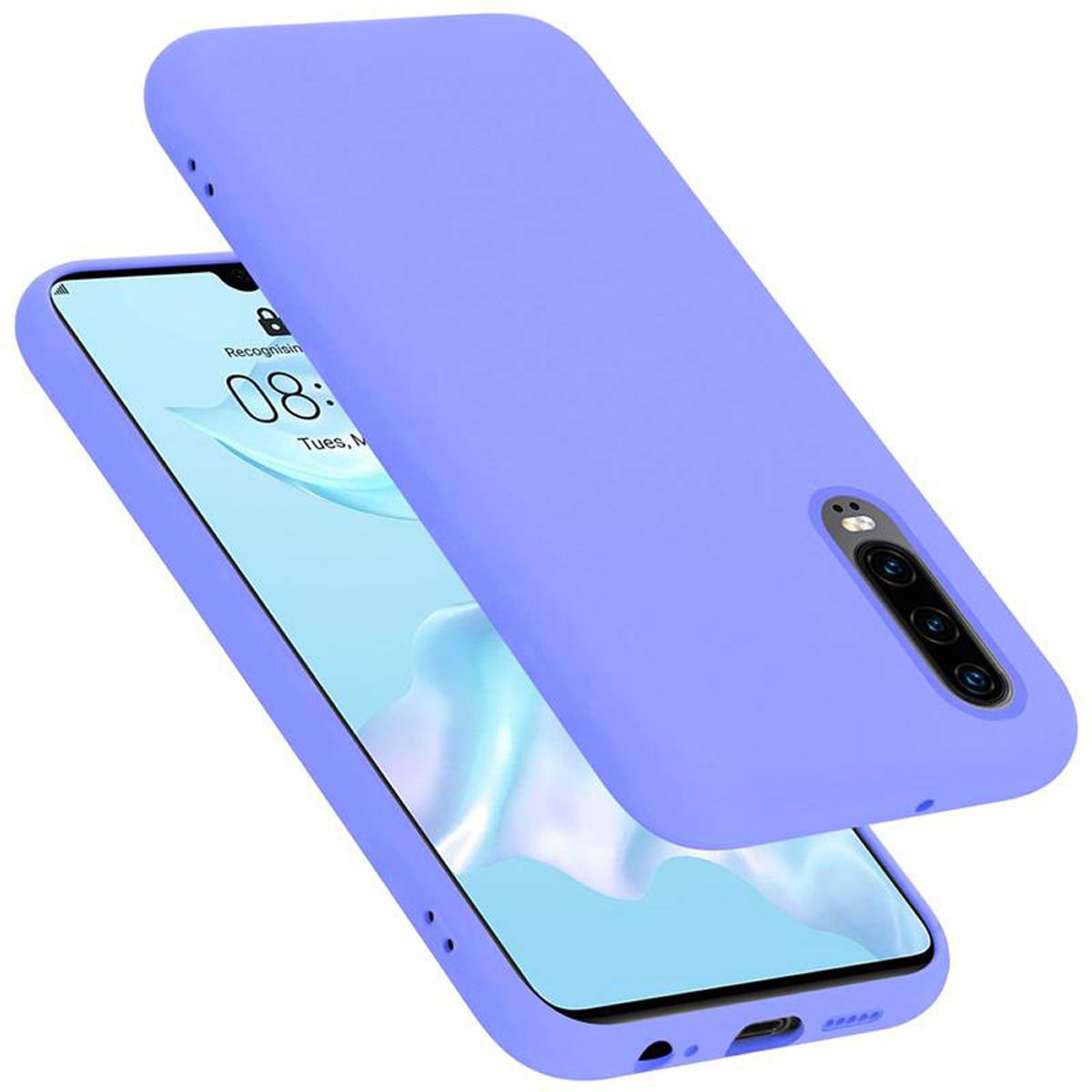Cadorabo Schutzhülle für Huawei P30 Hülle in Lila Handyhülle Case Cover TPU Etui-0