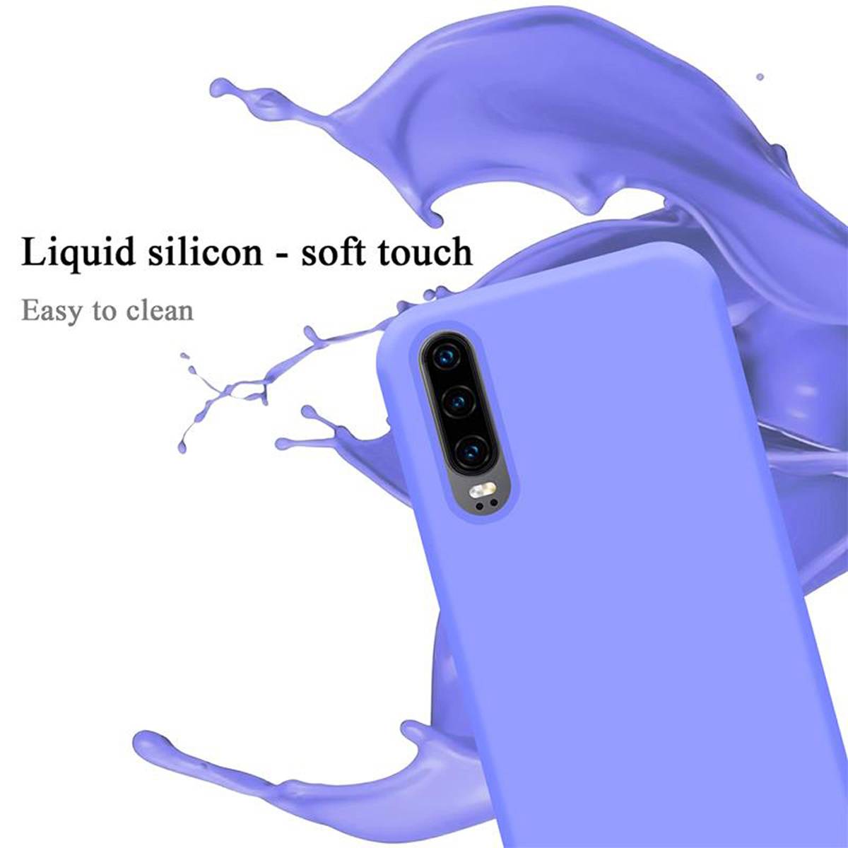 Cadorabo Schutzhülle für Huawei P30 Hülle in Lila Handyhülle Case Cover TPU Etui-2