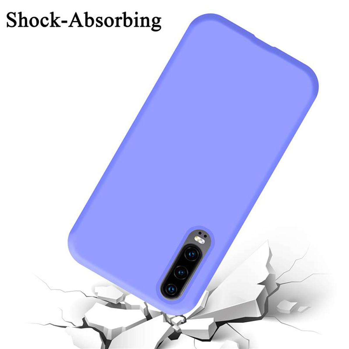 Cadorabo Schutzhülle für Huawei P30 Hülle in Lila Handyhülle Case Cover TPU Etui-3
