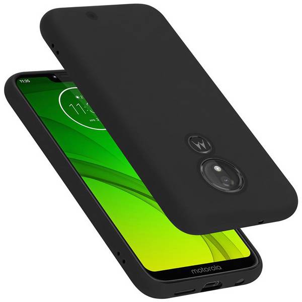 Cadorabo Schutzhülle für Motorola MOTO G7 Power Hülle in Rot Handyhülle Case Cover TPU Etui