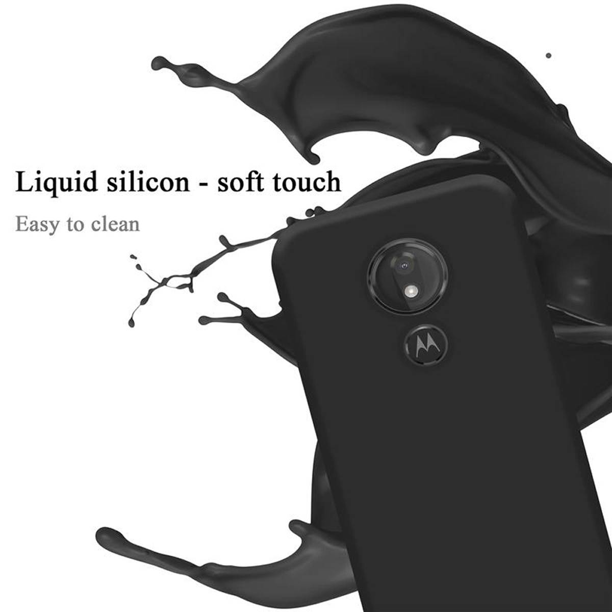 Cadorabo Schutzhülle für Motorola MOTO G7 Power Hülle in Rot Handyhülle Case Cover TPU Etui-1