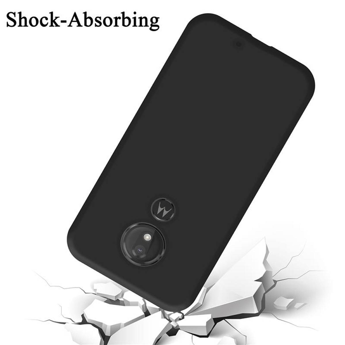 Cadorabo Schutzhülle für Motorola MOTO G7 Power Hülle in Rot Handyhülle Case Cover TPU Etui-2