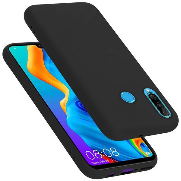 Cadorabo Schutzhülle für Huawei P30 LITE Hülle in Schwarz Handyhülle Case Cover TPU Etui