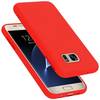 Cadorabo Schutzhülle für Samsung Galaxy S7 Hülle in Rot Handyhülle Case Cover TPU Etui