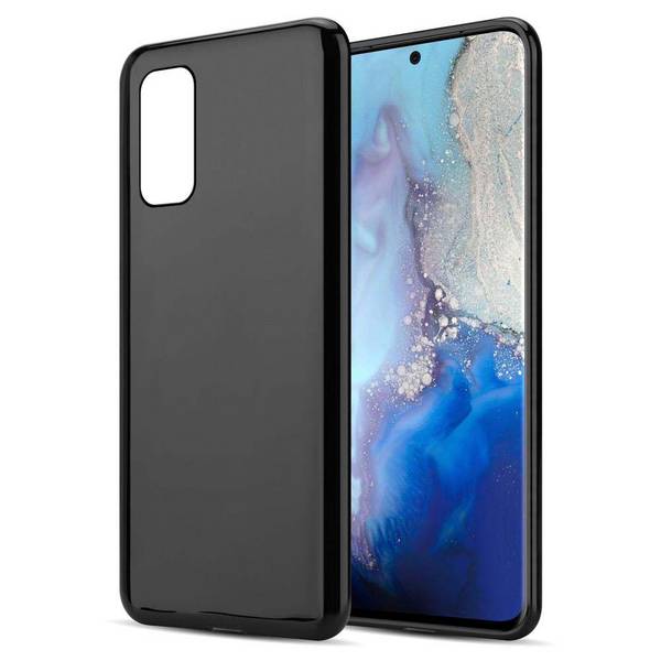 Cadorabo Hülle für Samsung Galaxy S20 Schutz Hülle in Schwarz Schutzhülle TPU Silikon Cover Etui Case