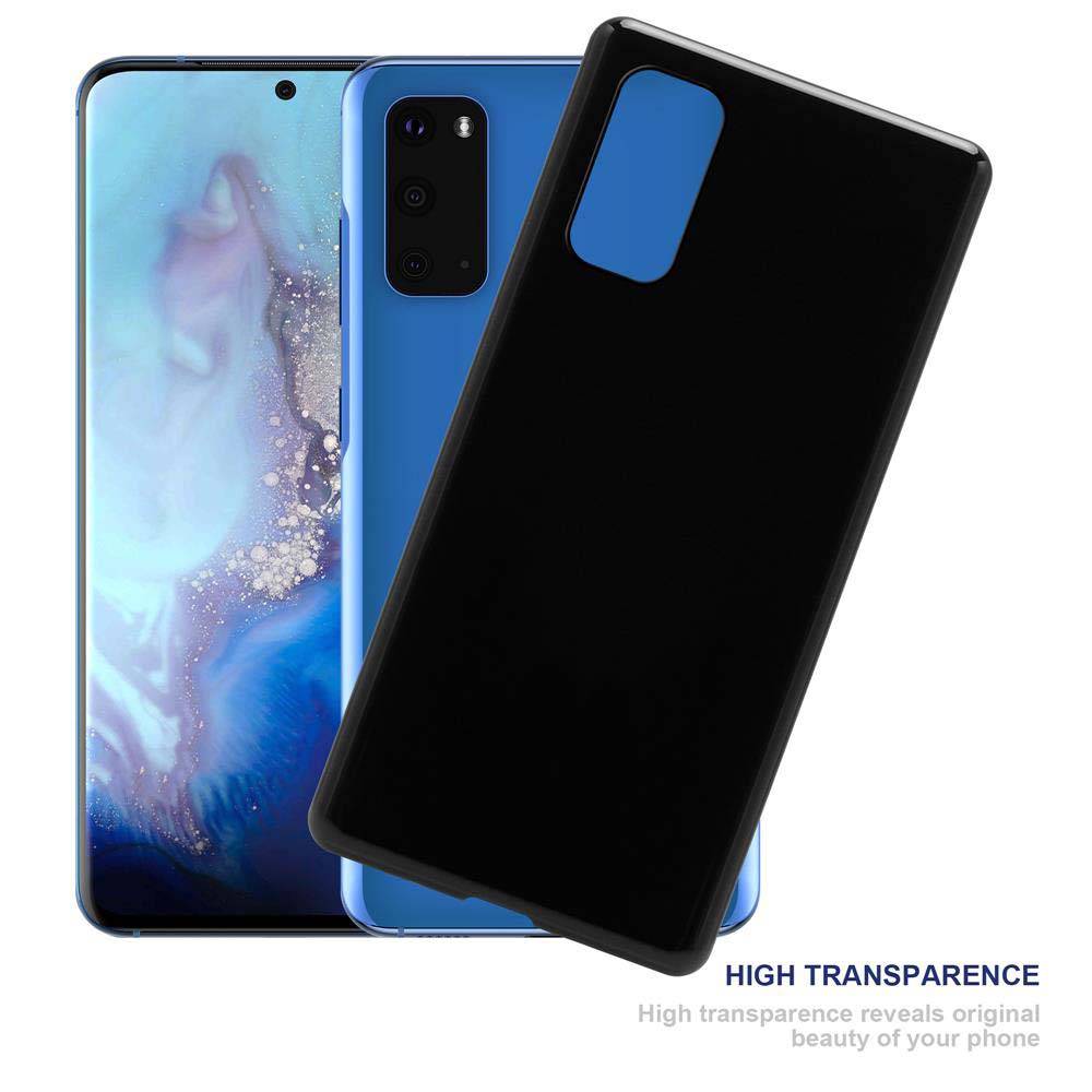 Cadorabo Hülle für Samsung Galaxy S20 Schutz Hülle in Schwarz Schutzhülle TPU Silikon Cover Etui Case-2