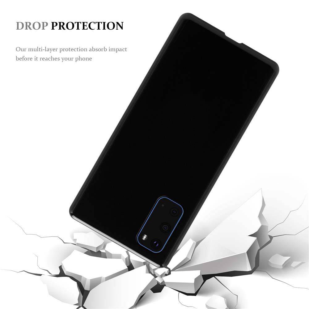Cadorabo Hülle für Samsung Galaxy S20 Schutz Hülle in Schwarz Schutzhülle TPU Silikon Cover Etui Case-3