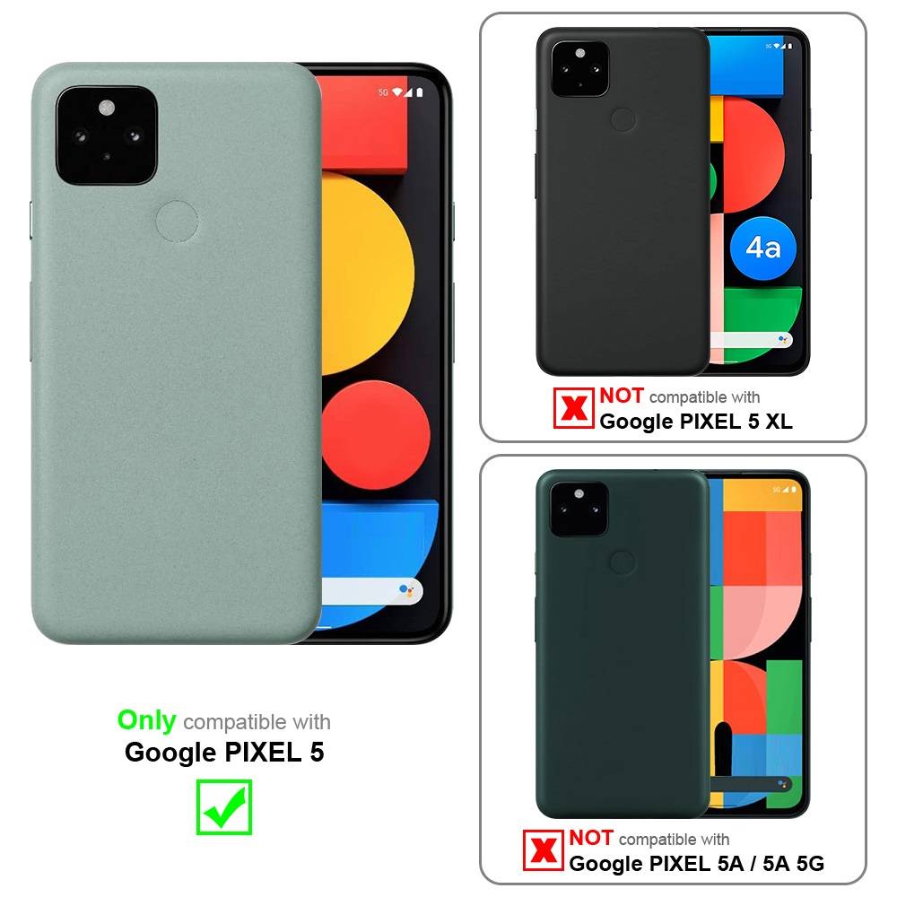 Cadorabo Handykette für Google PIXEL 5 in Grün - Handy Schutz Hülle Necklace mit Verstellbaren Band Kordel zum Umhängen-1