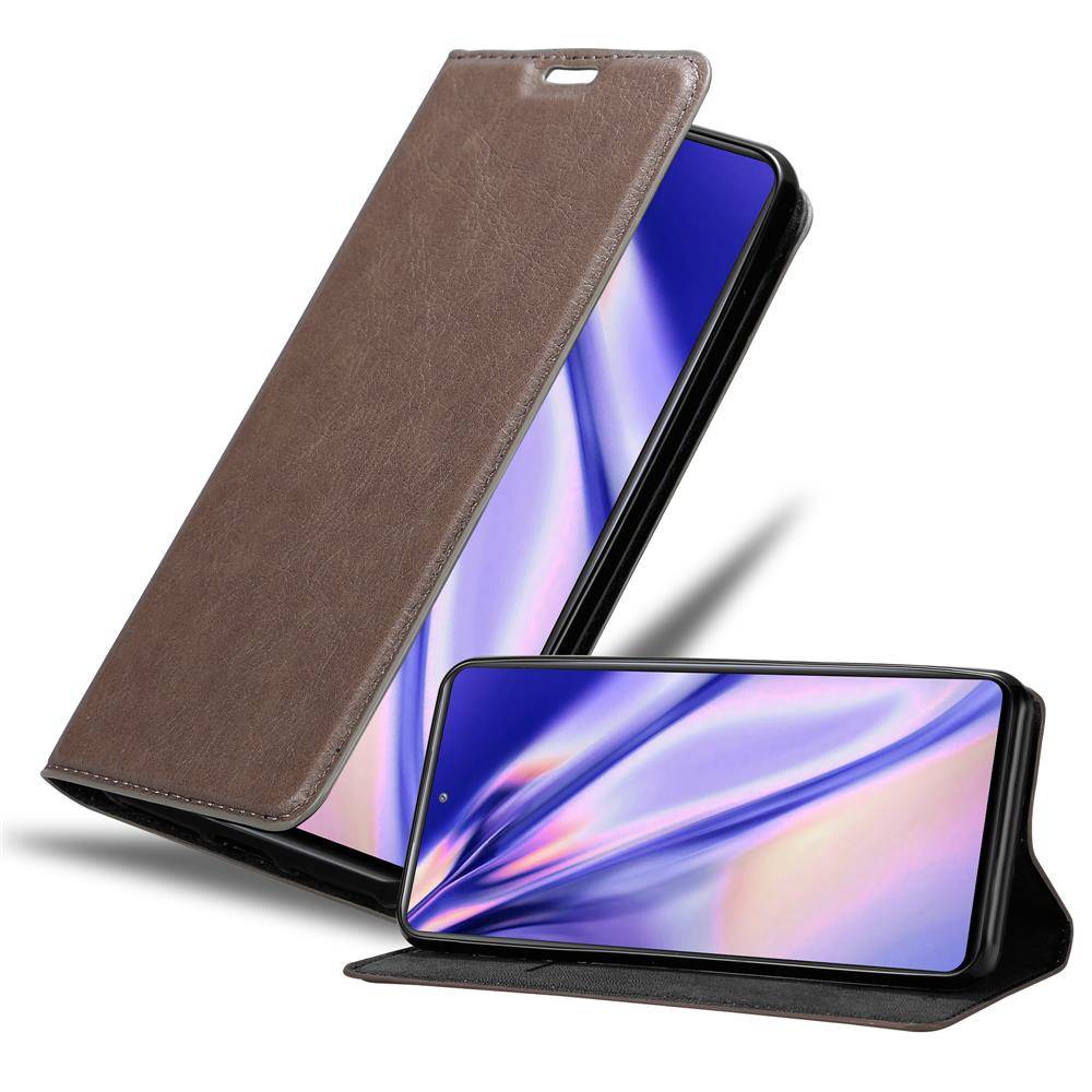 Cadorabo Hülle für Samsung Galaxy S20 FE Schutz Hülle in Braun Handyhülle Etui Case Cover Magnetverschluss-0