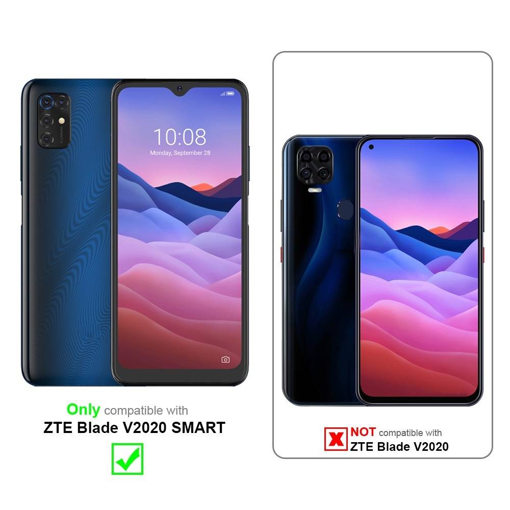 Cadorabo Handykette für ZTE Blade V2020 SMART in Schwarz - Handy Schutz Hülle Necklace mit Verstellbaren Band Kordel zum-1