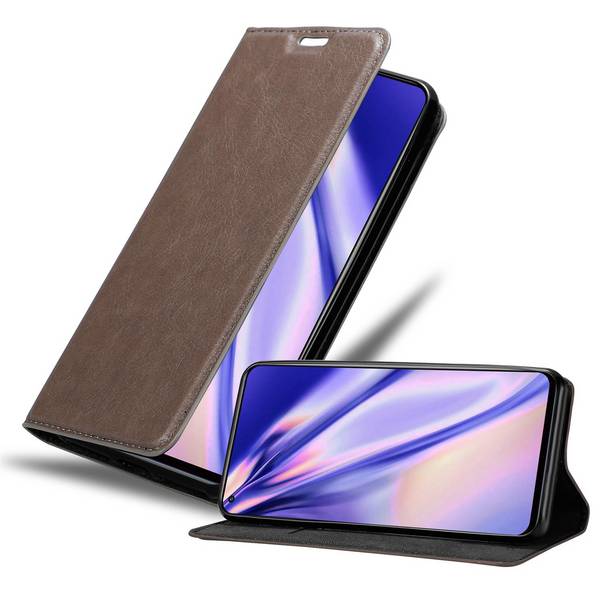 Cadorabo Hülle für Xiaomi Mi 10T / Mi 10T PRO Schutz Hülle in Braun Handyhülle Etui Case Cover Magnetverschluss