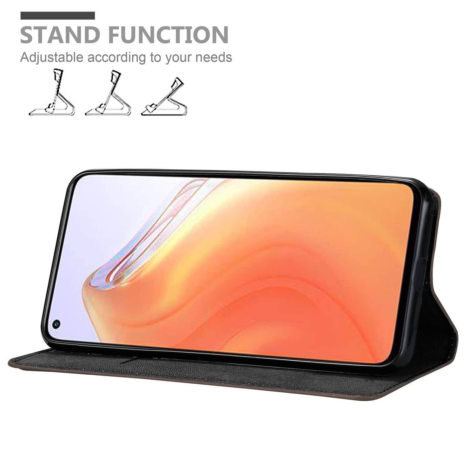 Cadorabo Hülle für Xiaomi Mi 10T / Mi 10T PRO Schutz Hülle in Braun Handyhülle Etui Case Cover Magnetverschluss-1