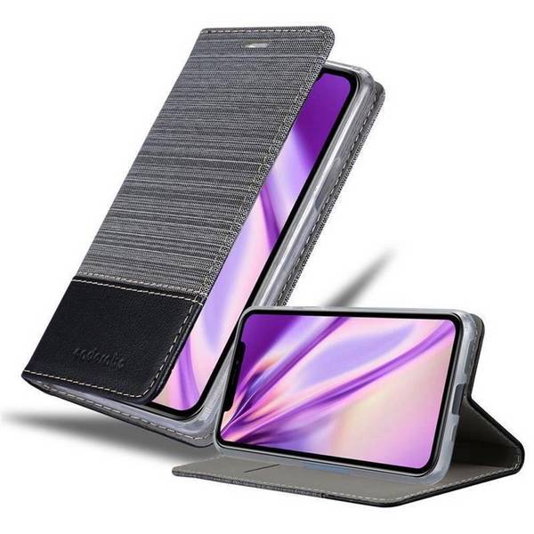Cadorabo Hülle für Apple iPhone 11 PRO MAX Schutzhülle in Grau Handy Hülle Etui Book Case Cover