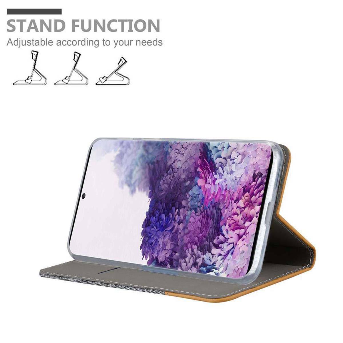 Cadorabo Hülle für Samsung Galaxy S20 Schutzhülle in Grau Handy Hülle Etui Book Case Cover-1