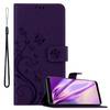 Cadorabo Hülle für Samsung Galaxy S8 Schutz Hülle in Lila Schutzhülle Handy Hülle Etui Case Blumen Flower