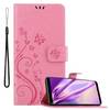 Cadorabo Hülle für Samsung Galaxy S8 Schutz Hülle in Rosa Schutzhülle Handy Hülle Etui Case Blumen Flower