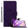 Cadorabo Hülle für Samsung Galaxy S9 Schutz Hülle in Lila Schutzhülle Handy Hülle Etui Case Blumen Flower