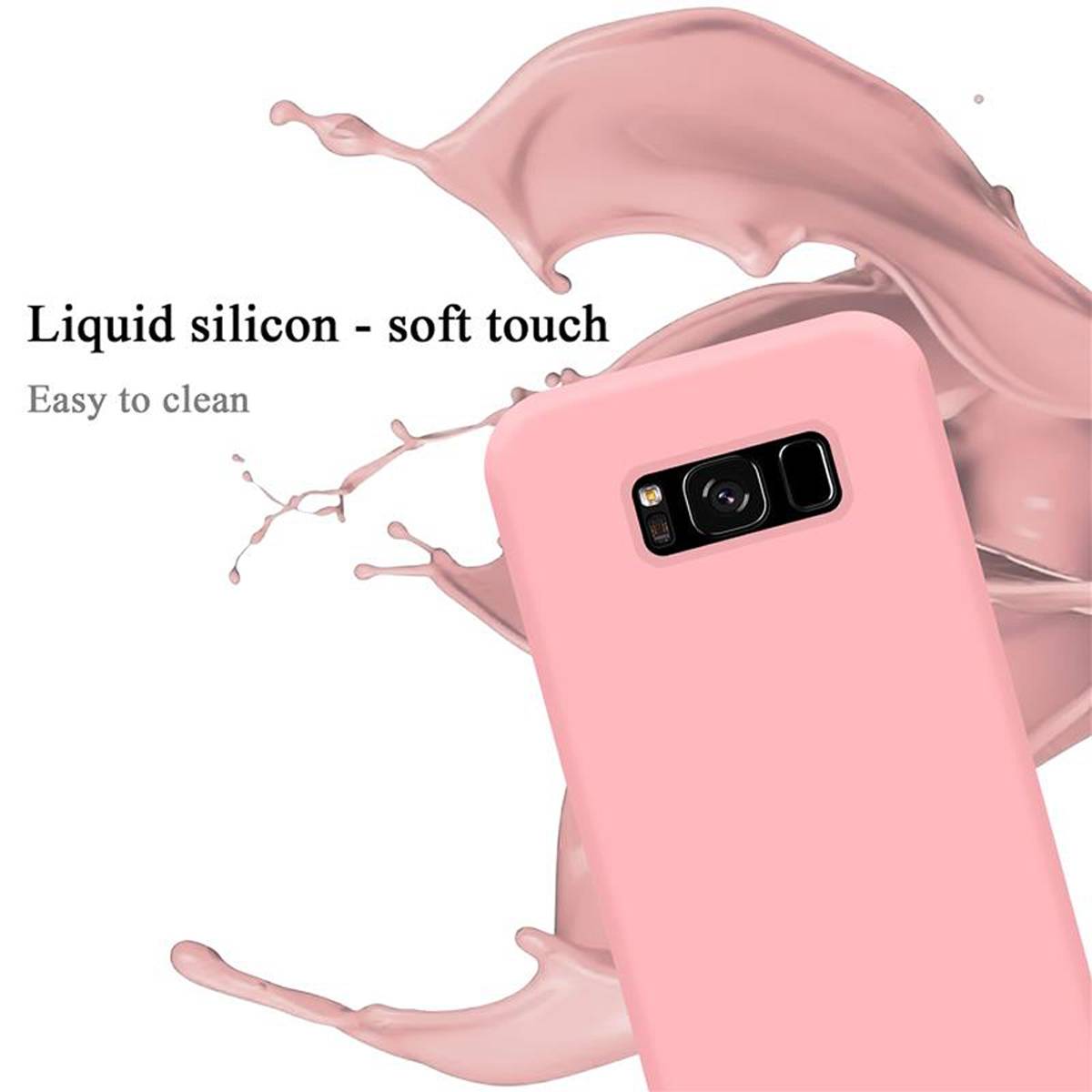 Cadorabo Schutzhülle für Samsung Galaxy S8 Hülle in Rosa Handyhülle Case Cover TPU Etui-2