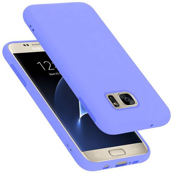 Cadorabo Schutzhülle für Samsung Galaxy S7 Hülle in Lila Handyhülle Case Cover TPU Etui