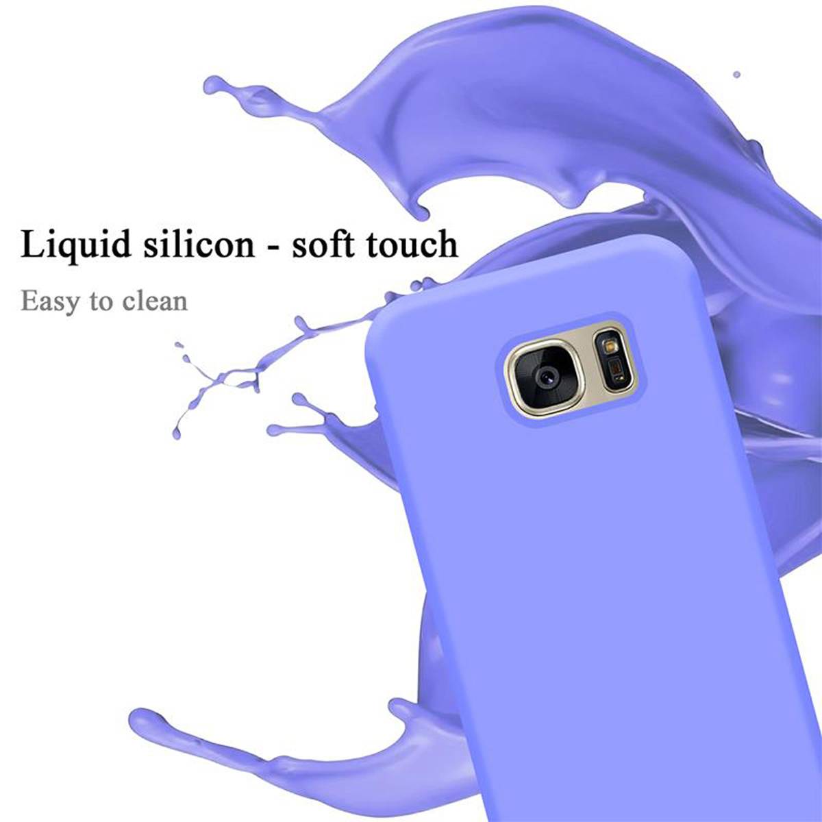 Cadorabo Schutzhülle für Samsung Galaxy S7 Hülle in Lila Handyhülle Case Cover TPU Etui-2
