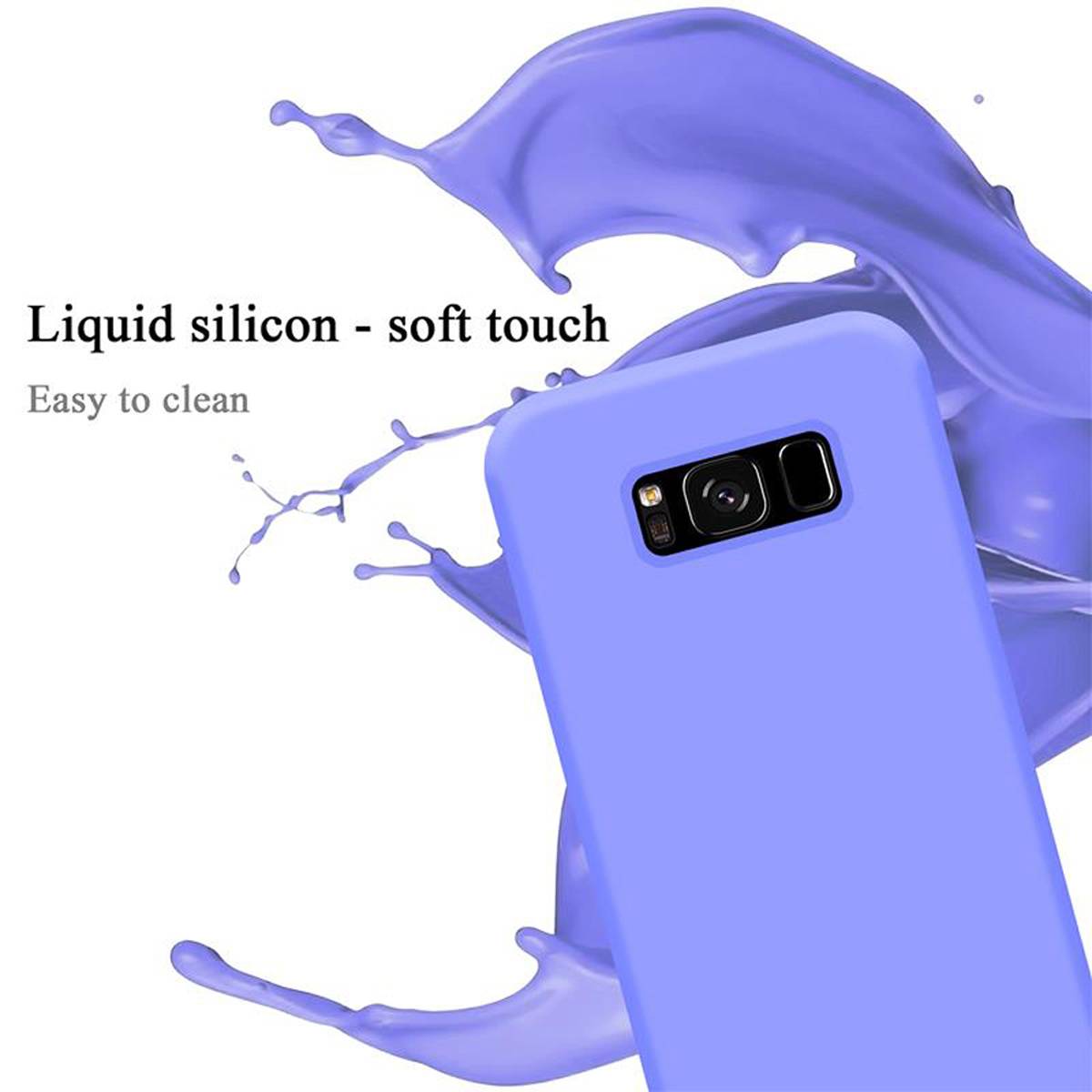 Cadorabo Schutzhülle für Samsung Galaxy S8 Hülle in Lila Handyhülle Case Cover TPU Etui-2