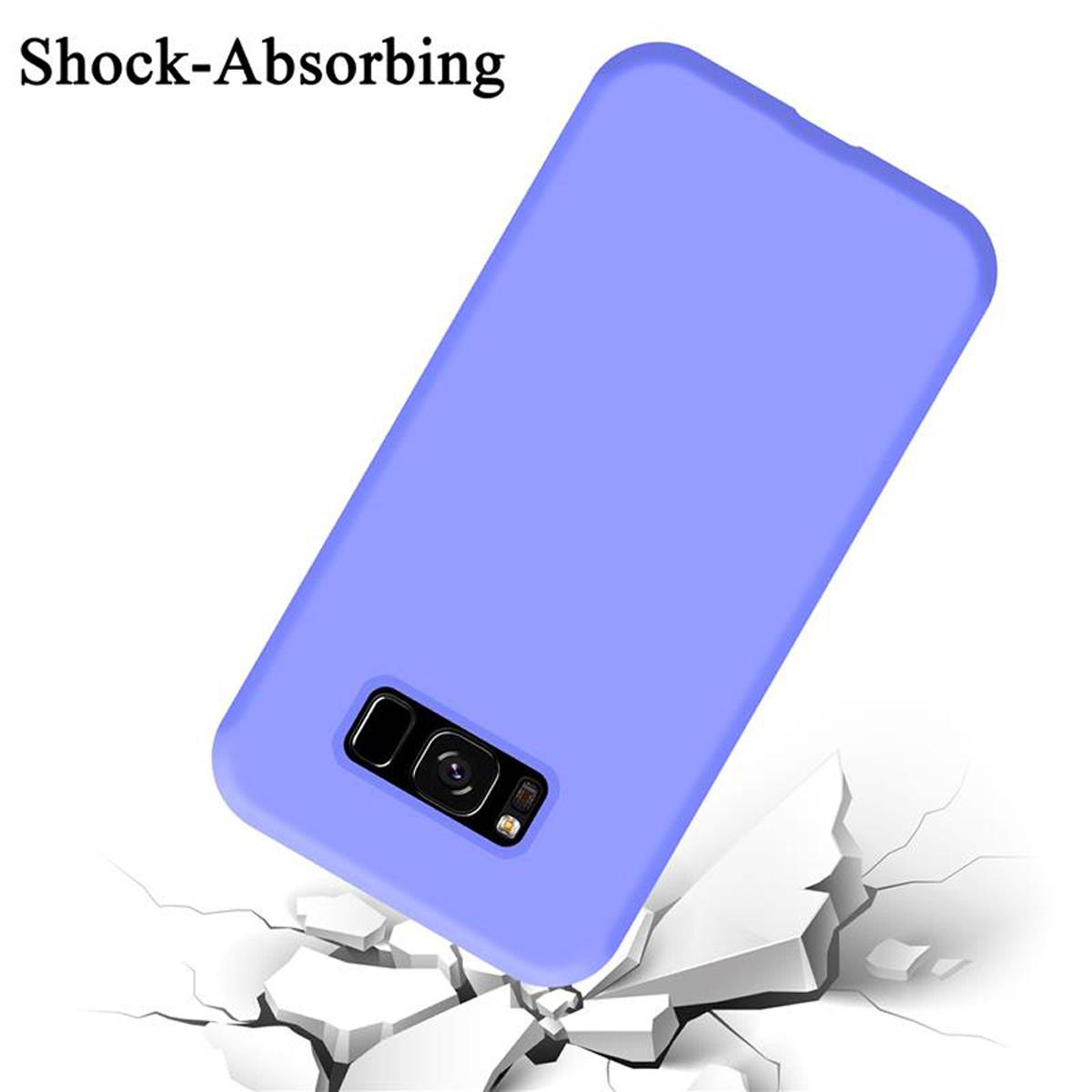 Cadorabo Schutzhülle für Samsung Galaxy S8 Hülle in Lila Handyhülle Case Cover TPU Etui-3